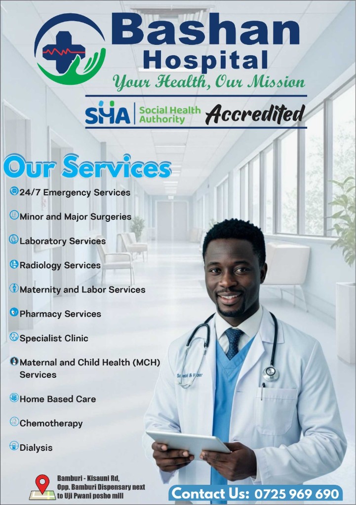 Dr. Bashan Mwangi, Medical Director & General Practitioner at Bashan Medical